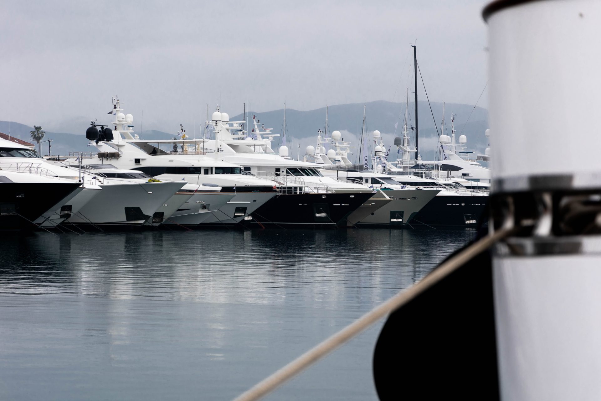 Superyachts in Marina