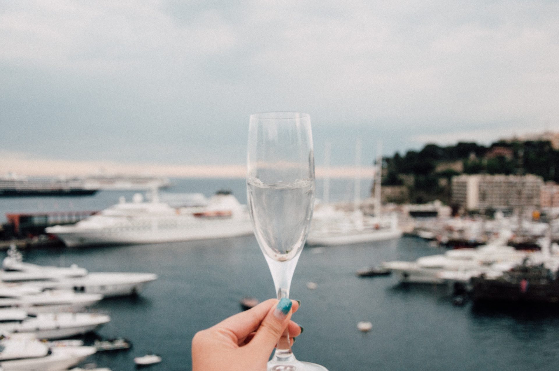 Champagne Flute at Monaco Marina