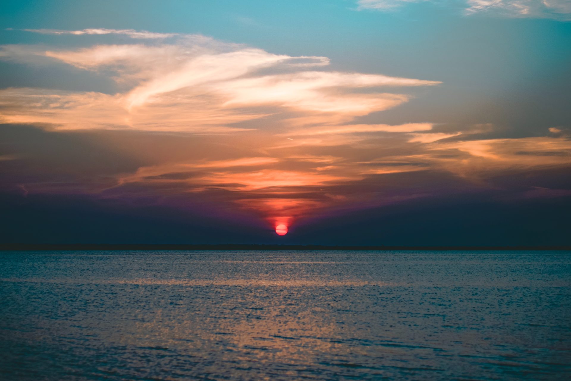 Red sunset on the Red Sea with TJB Yachting