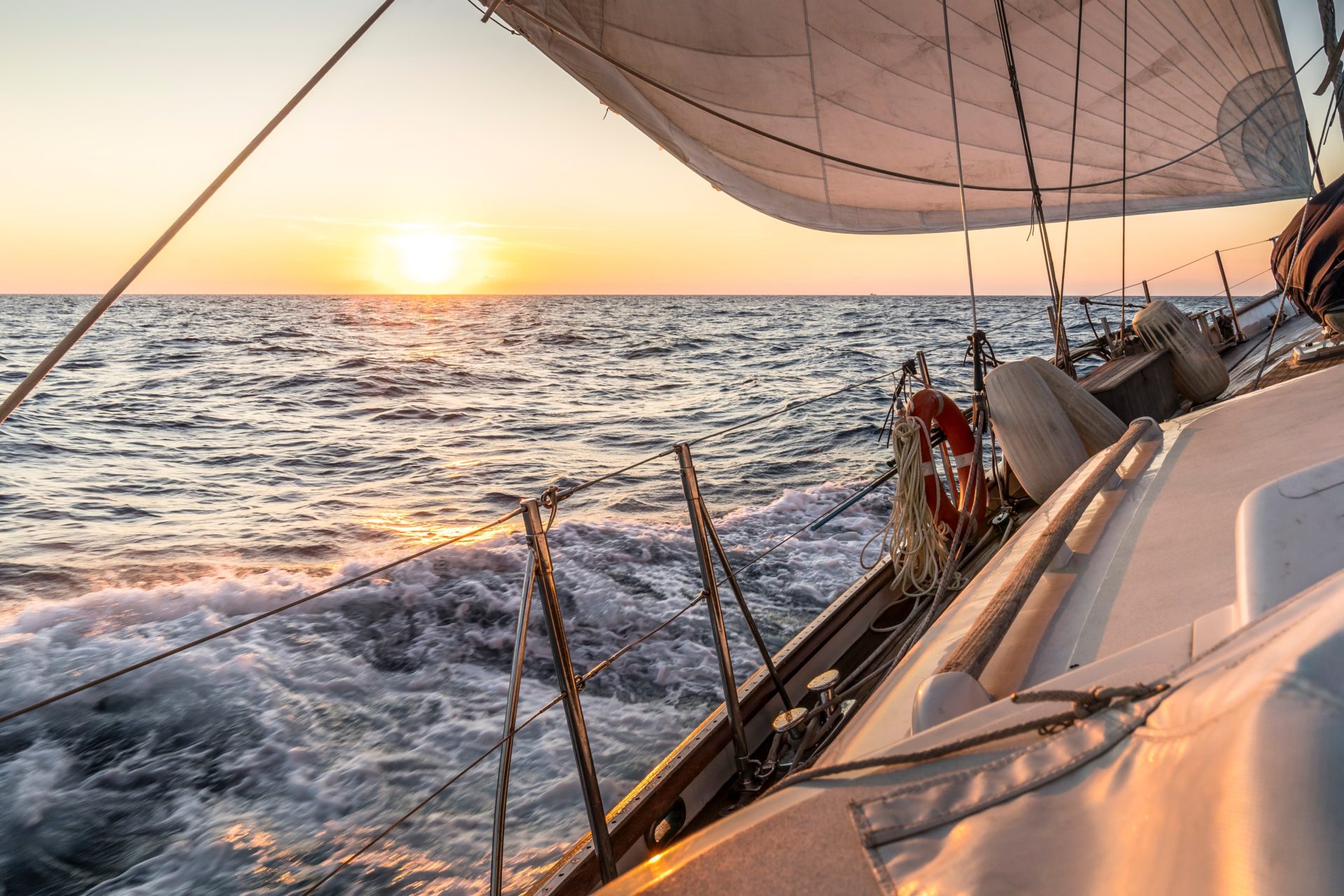 sailing boat the mediterranean