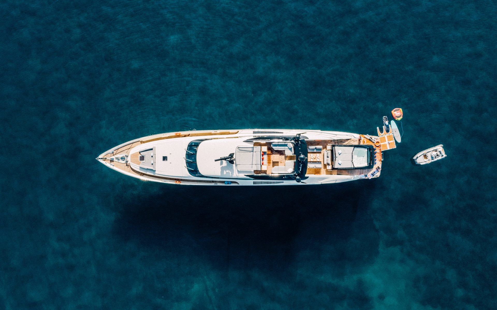 Motor Yacht at Anchor